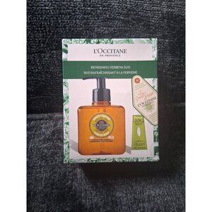 L'Occitane Refreshing Verbena Duo 2PC Gift Set Cleanse and Moisturize Hands NEW